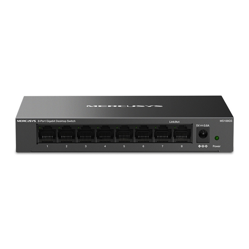 Mercusys MS108GS 8-Port Gigabit Desktop preklopnik (Switch) 8×10/100/1000Mbps, Plug & Play, Auto-Negotiation, Auto-MDI/MDIX, metalno kučište-1