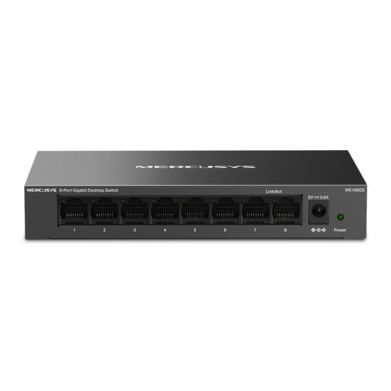 Mercusys MS108GS 8-Port Gigabit Desktop preklopnik (Switch) 8×10/100/1000Mbps, Plug & Play, Auto-Negotiation, Auto-MDI/MDIX, metalno kučište-3