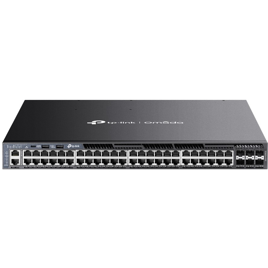 Switch TP-LINK SG6654XHP 48-Port Gigabit Stackable L3 Managed PoE+ with 6 10G Slots-1