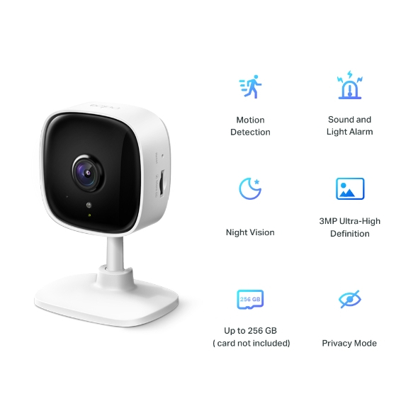 Kamera TP-LINK TAPO C110 3MP, H.264, Dvostruka audio, 2.4 GHz-4