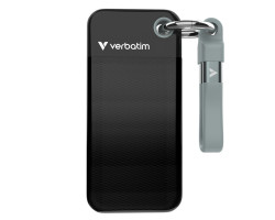 Vanjski disk VERBATIM Pocket 1TB SSD, USB 3.2 Gen2, Crna/Siva-0