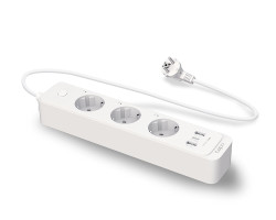 TP-Link WiFi Smart multi utičnica, 3×strujna utičnica, 2×USB-A, 1×USB-C, QC3.0 18W punjač, Tapo app, Wi-Fi kontrola, Timer/Schedule postavke, Glasovna kotrola Amazon Alexa/Google Assistant