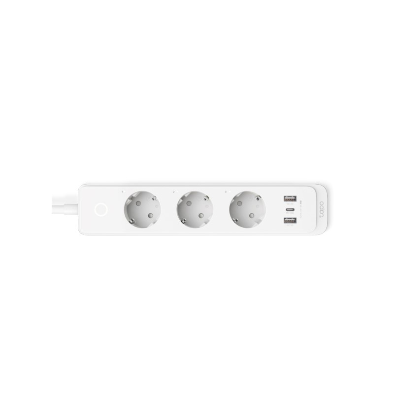 TP-Link WiFi Smart multi utičnica, 3×strujna utičnica, 2×USB-A, 1×USB-C, QC3.0 18W punjač, Tapo app, Wi-Fi kontrola, Timer/Schedule postavke, Glasovna kotrola Amazon Alexa/Google Assistant-3