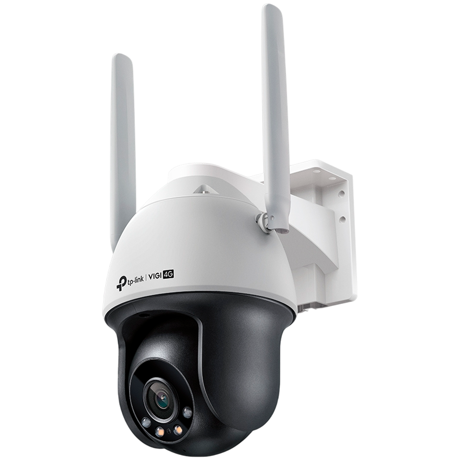 TP-Link VIGI 4MP Outdoor Full-Color 4G Pan/Tilt kamera, Max res. 2560x1440, 4MP, H.265+, 24h Full-Color, 2-way audio, IP66-5