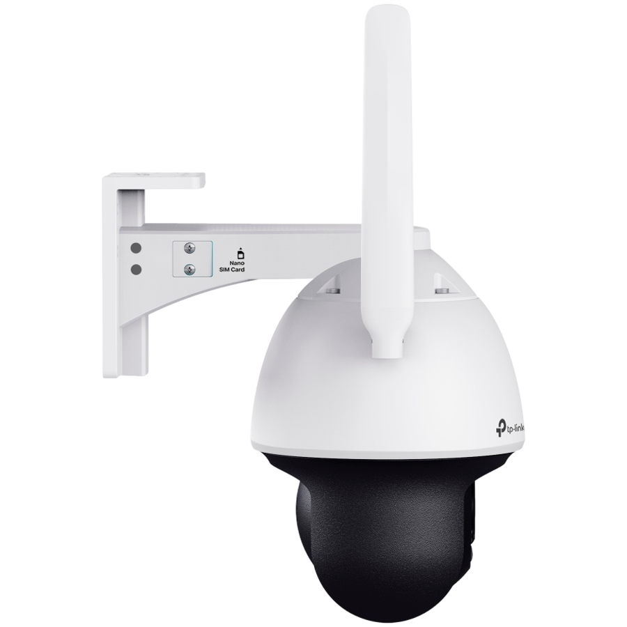 TP-Link VIGI 4MP Outdoor Full-Color 4G Pan/Tilt kamera, Max res. 2560x1440, 4MP, H.265+, 24h Full-Color, 2-way audio, IP66-6