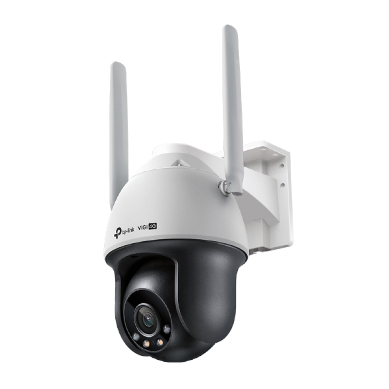 TP-Link VIGI 4MP Outdoor Full-Color 4G Pan/Tilt kamera, Max res. 2560x1440, 4MP, H.265+, 24h Full-Color, 2-way audio, IP66-2