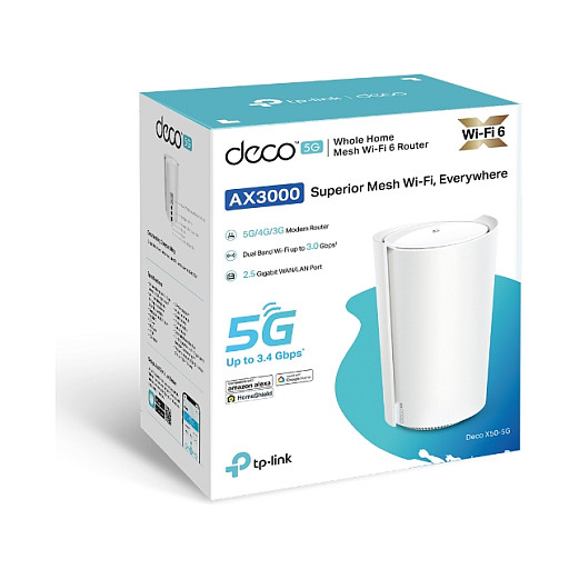 Router TP-LINK AX3000 5G Whole Home Mesh WiFi 6, 574Mbps/2402Mbps (2.4GHz/5GHz)-10