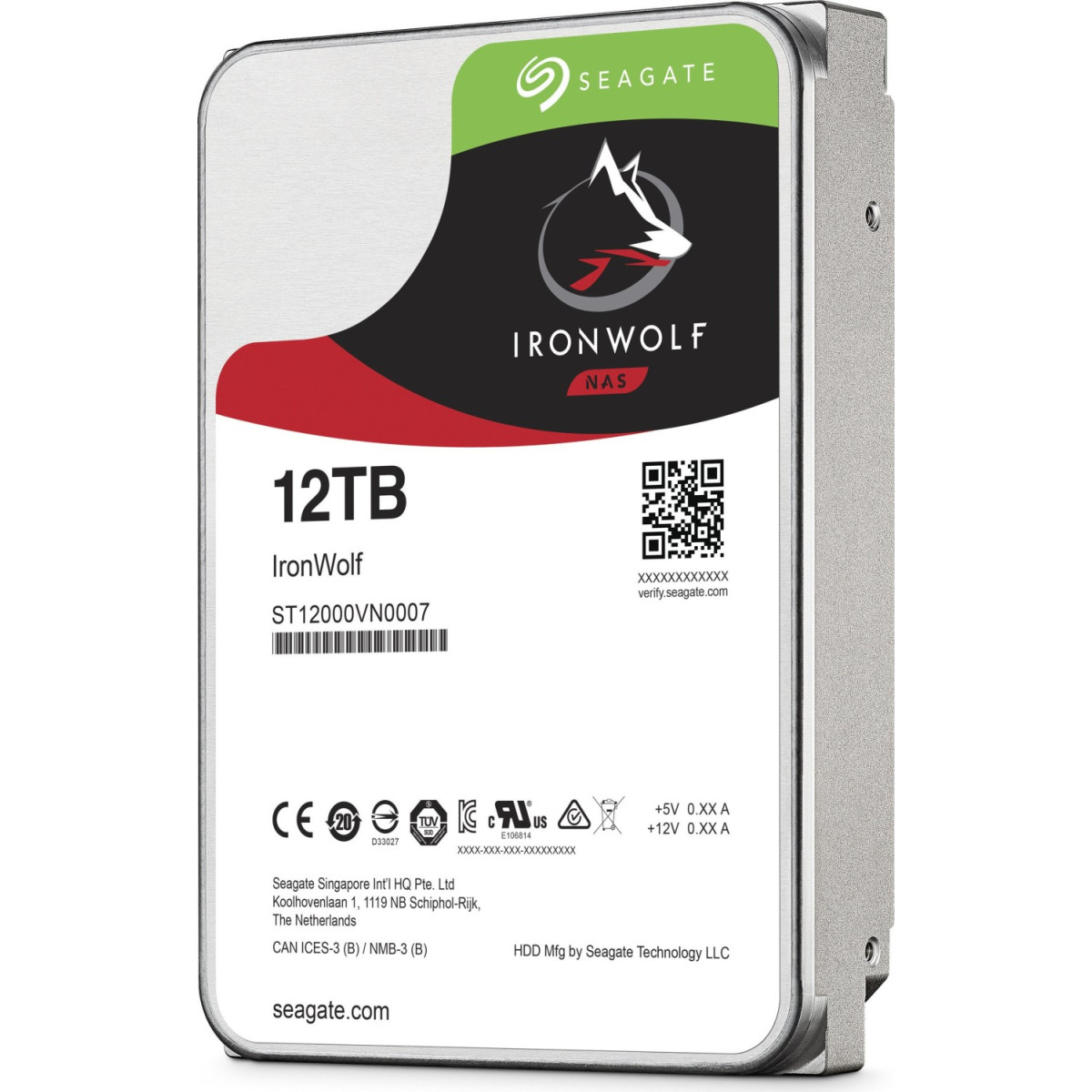 Seagate IronWolf 12TB SATA3, 7200rpm, 256MB cache (ST12000VN0008)-7