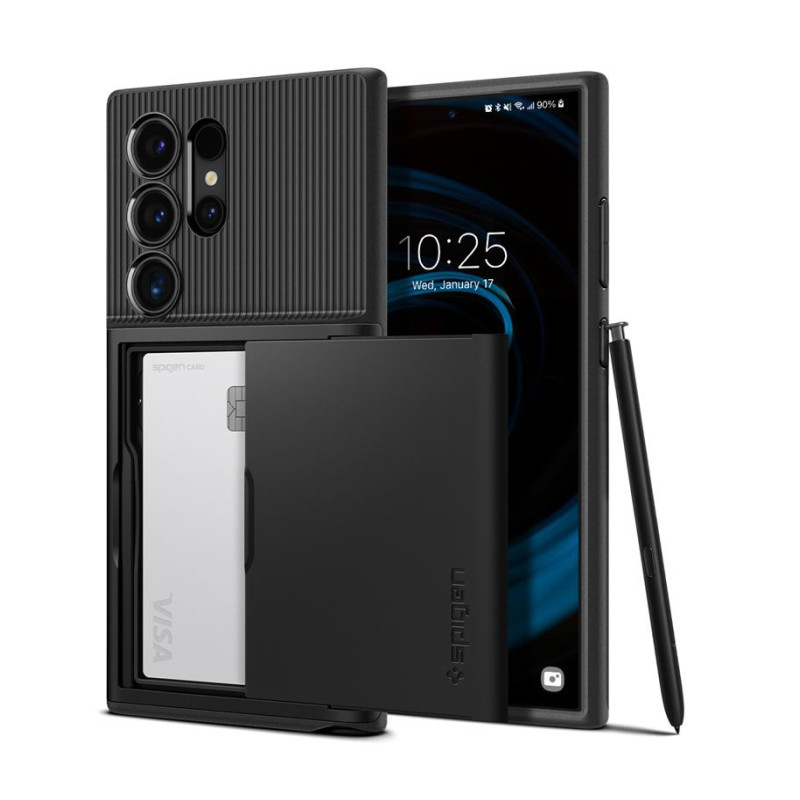 Spigen Slim Armor CS, black zaštitna maska za telefon - Samsung Galaxy S24 Ultra (ACS07306)-1