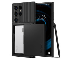 Spigen Slim Armor CS, black zaštitna maska za telefon - Samsung Galaxy S24 Ultra (ACS07306)