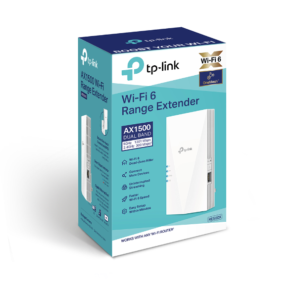 TP-Link AX1500 bežični pojačivač dometa (Wi-Fi 6 Range Extender), Dual Band 1200Mbps(5GHz)/300Mbps(2.4GHz), 802.11a/n/ac/ax/b/g/n, 1×G-LAN, Range extender mod, 2×interna antena-4