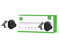 Kamera WOOX R4253 WiFi Smart vanjska kamera + solarni panel, Ultra HD 2K microSD (max. 128GB), IP65 vodootporna, Alexa & Google Assistant - KORIŠTENI jamstvo 6 mjeseci-0