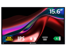 Monitor VERBATIM PMT-15 4K Portable Touchscreen 15.6" 4K Ultra HD Metal Housing
