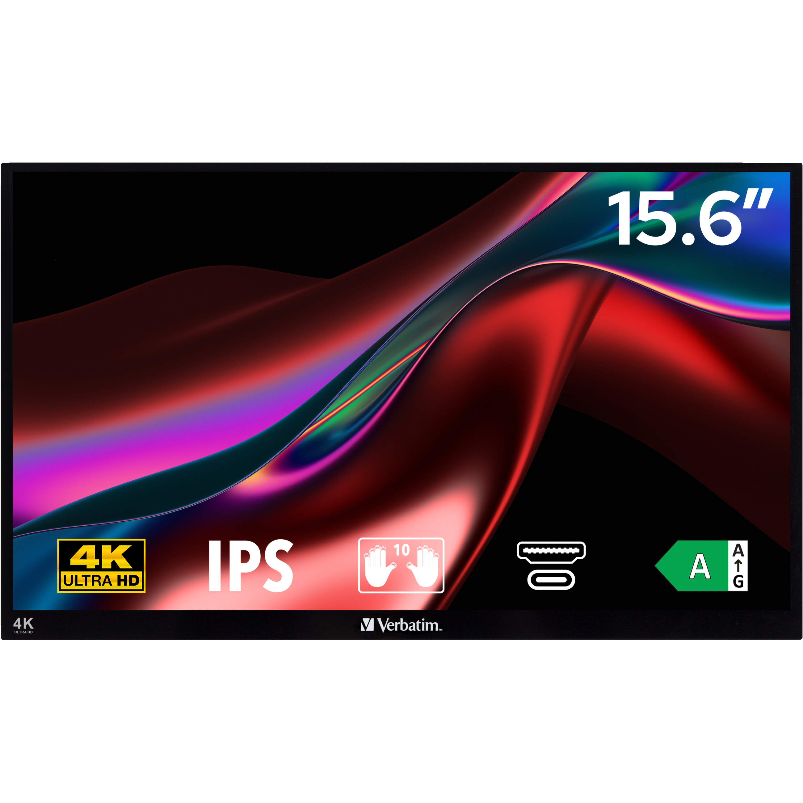 Monitor VERBATIM PMT-15 4K Portable Touchscreen 15.6" 4K Ultra HD Metal Housing-3