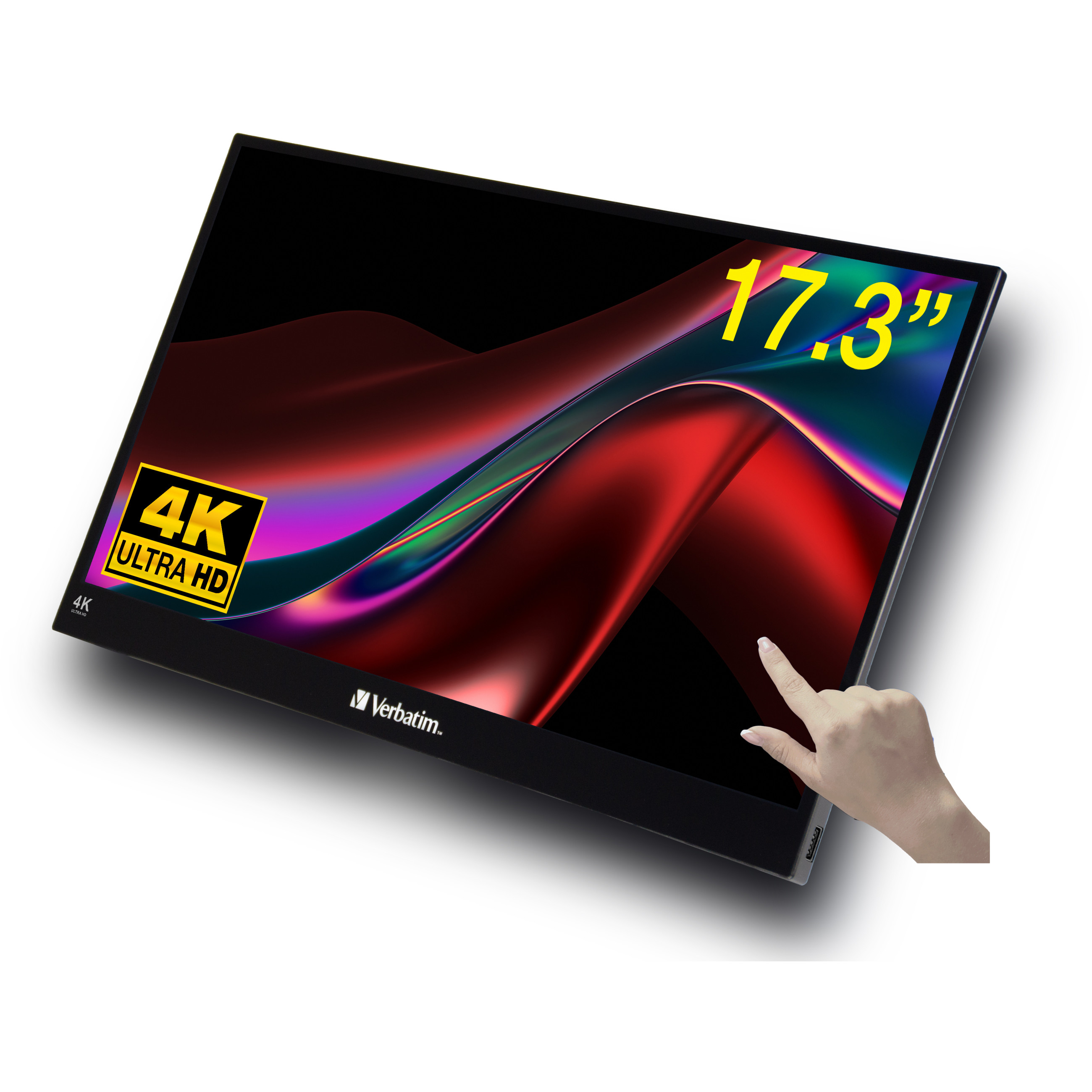 Monitor VERBATIM PMT-17-4K 17.3" 4K Ultra HD Metal Housing-1