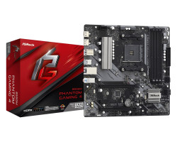 Matična ploča ASROCK B550M Phantom Gaming 4 (S. AM4, 4× DDR4/ 4733 MHz(OC), PCIe 4.0, DP/HDMI, mATX)