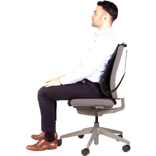 Jastuk FELLOWES Ergonomics (crna boja, mrežasti, pjena)-4