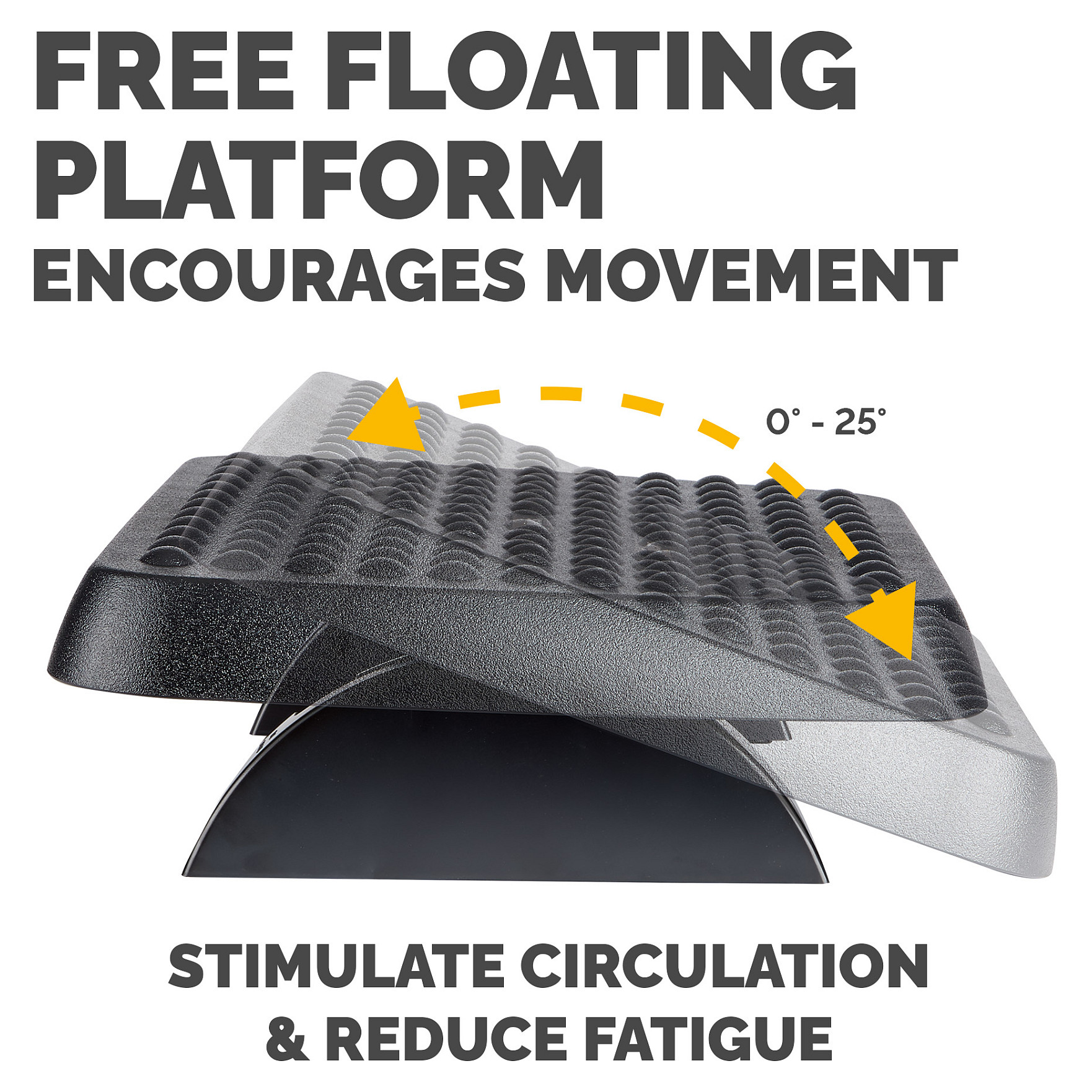 Ergonomski naslon za noge FELLOWES crna-3