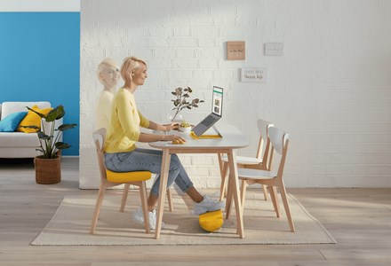 Oslonac za noge LEITZ Ergo Cosy žuti-2