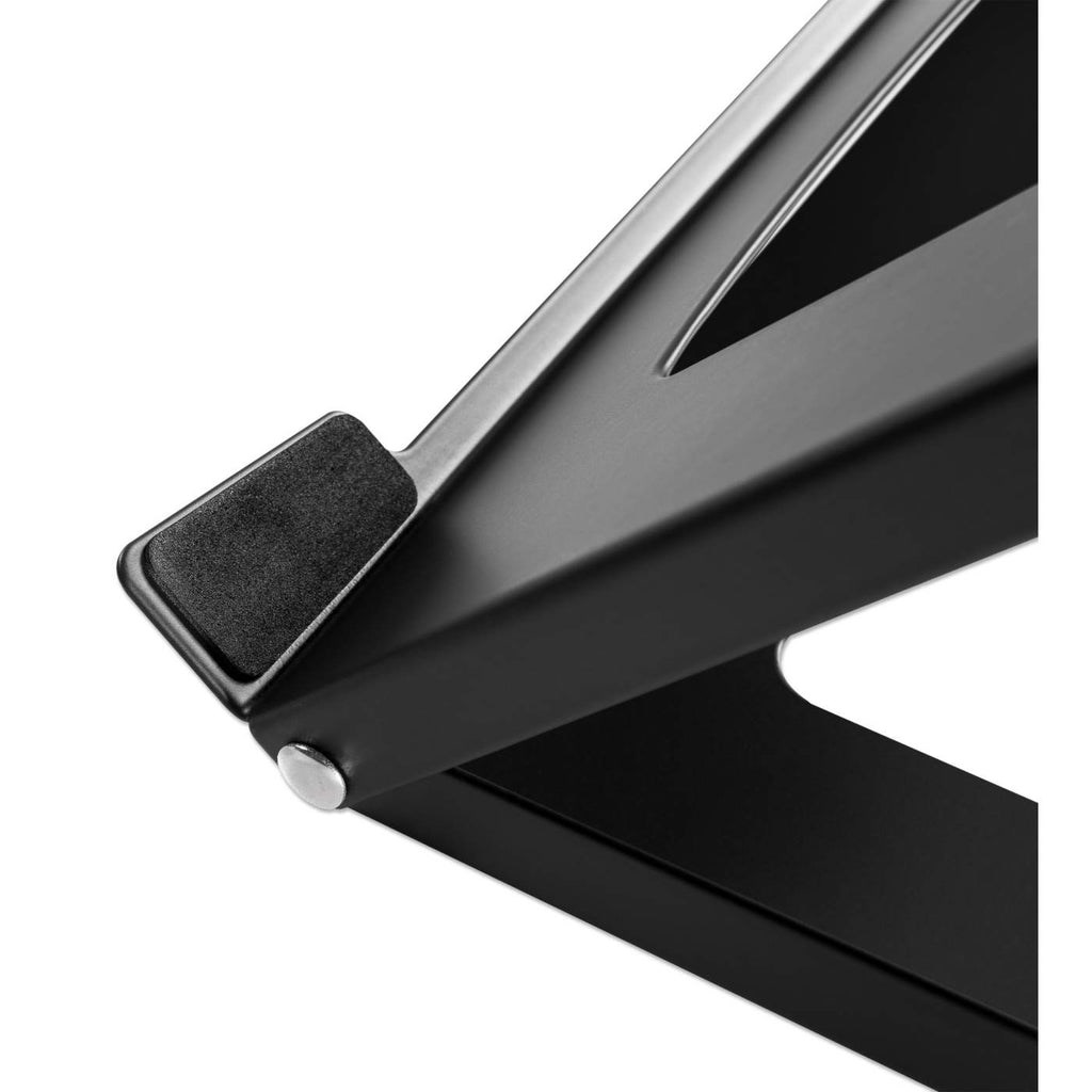 Stalak za prijenosno računalo i tablet Manhattan, podesiv (5 položaja), pogodan za sve tablete i prijenosna računala do 15.6", prijenosan i lagan, čelik crni, doživotno jamstvo-5