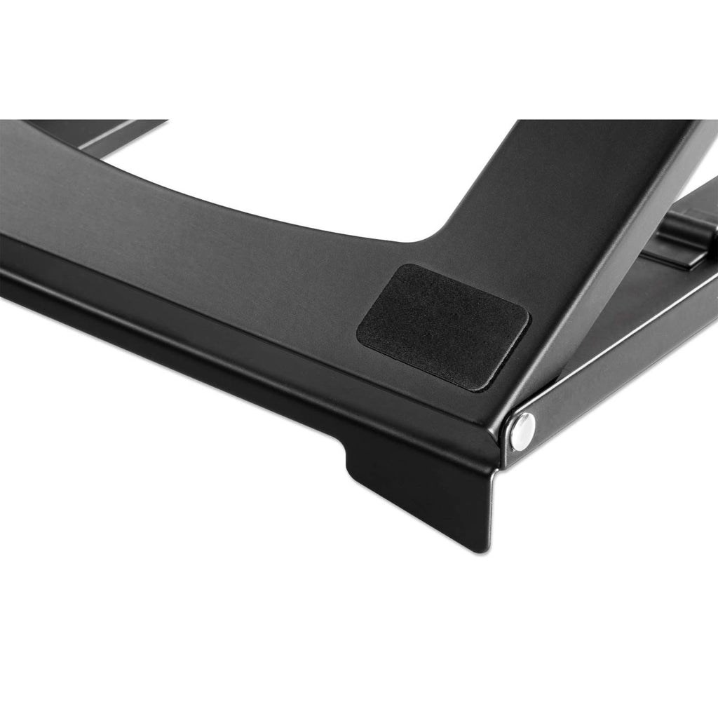 Stalak za prijenosno računalo i tablet Manhattan, podesiv (5 položaja), pogodan za sve tablete i prijenosna računala do 15.6", prijenosan i lagan, čelik crni, doživotno jamstvo-11