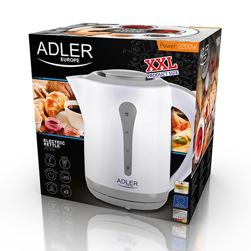 Kuhalo za vodu ADLER (2.5 L, 2200 W) bijelo-5
