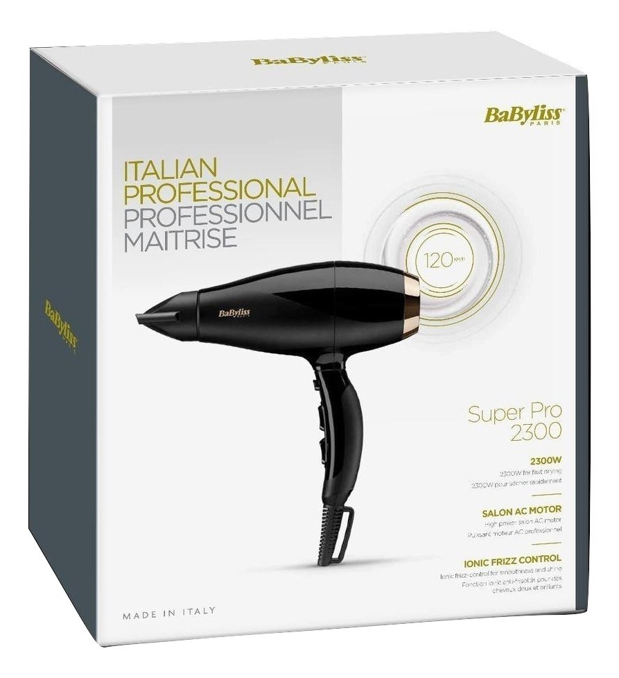 Sušilo za kosu BABYLISS Super Pro 2300 (2300 W) crno-1