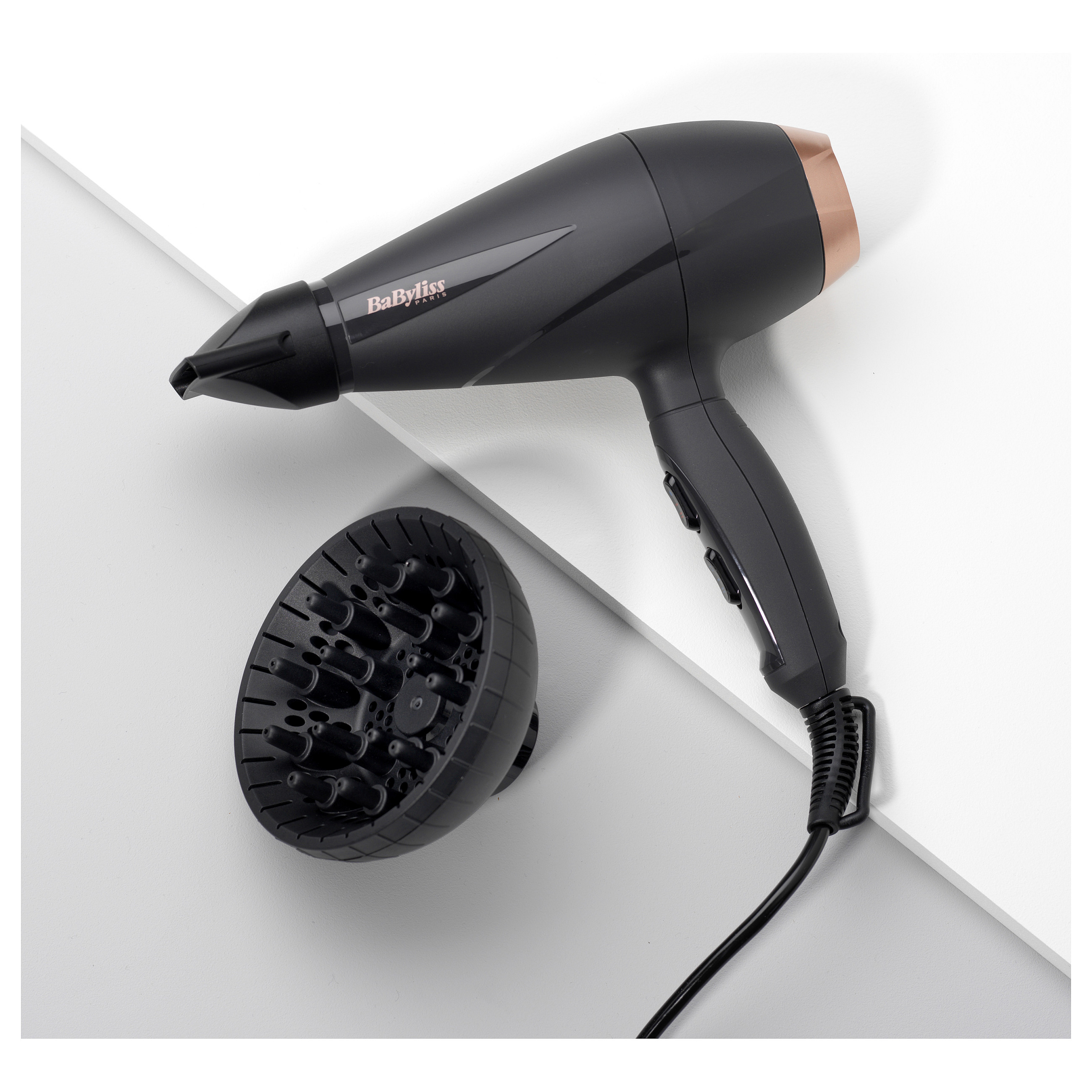 BaByliss Smooth Pro 2100 2100 W Black, Pink gold-6
