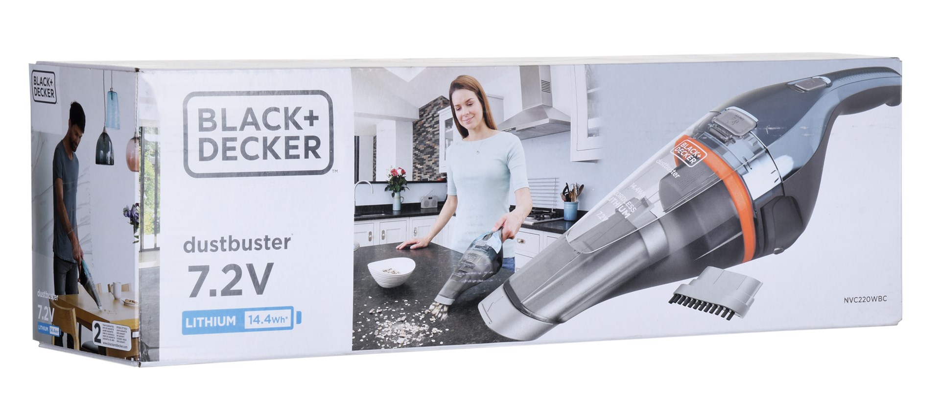 Ručni usisavač BLACK+DECKER NVC220WBC (bez vrećice) Chrome plava-4