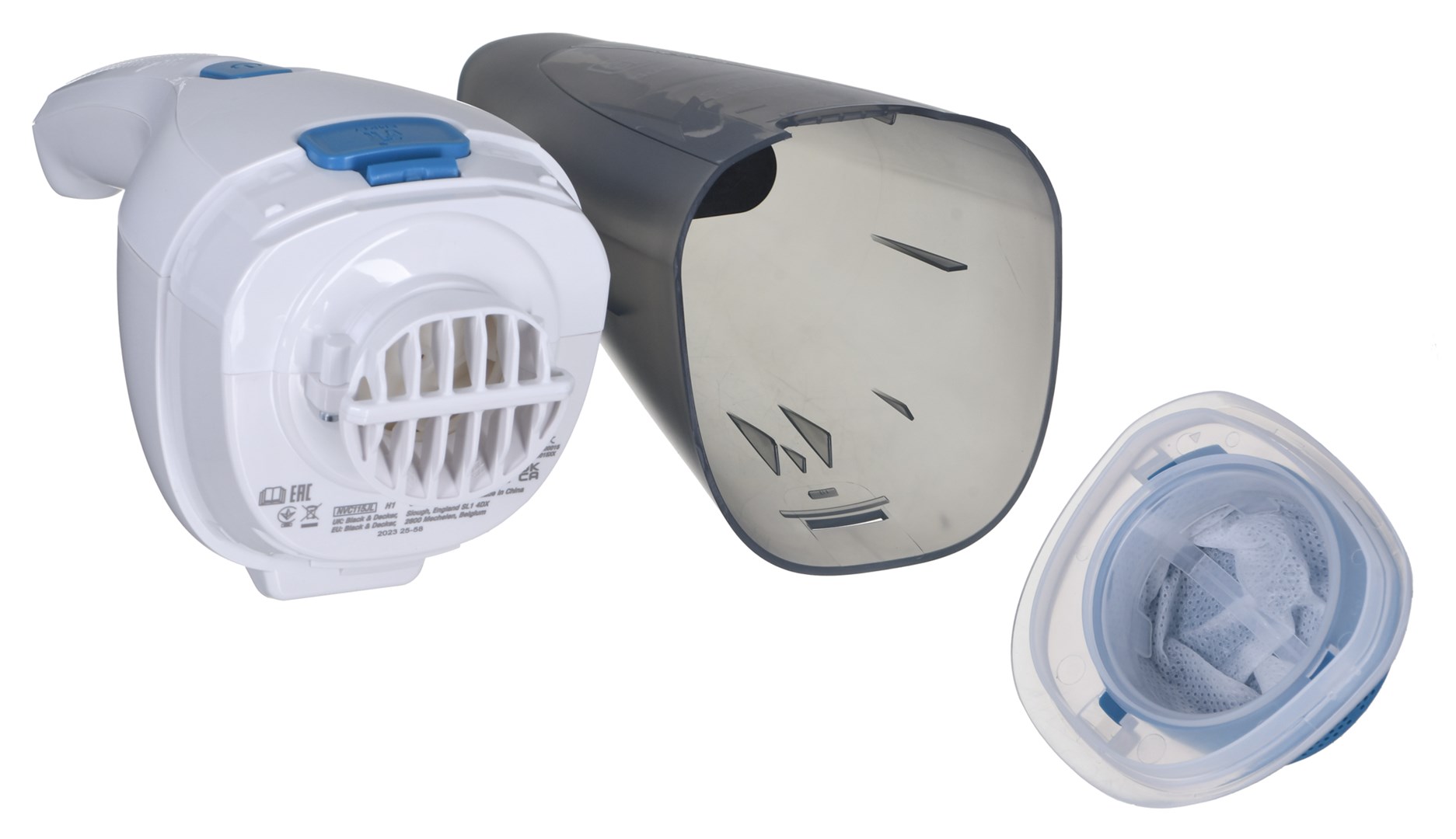 Ručni usisavač BLACK+DECKER NVC115JL (bez vrećice, siva, bijela)-5