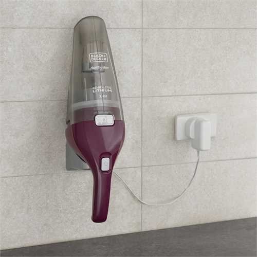 BLACK+DECKER NVC115W handheld vacuum Grey, Purple Bagless-1