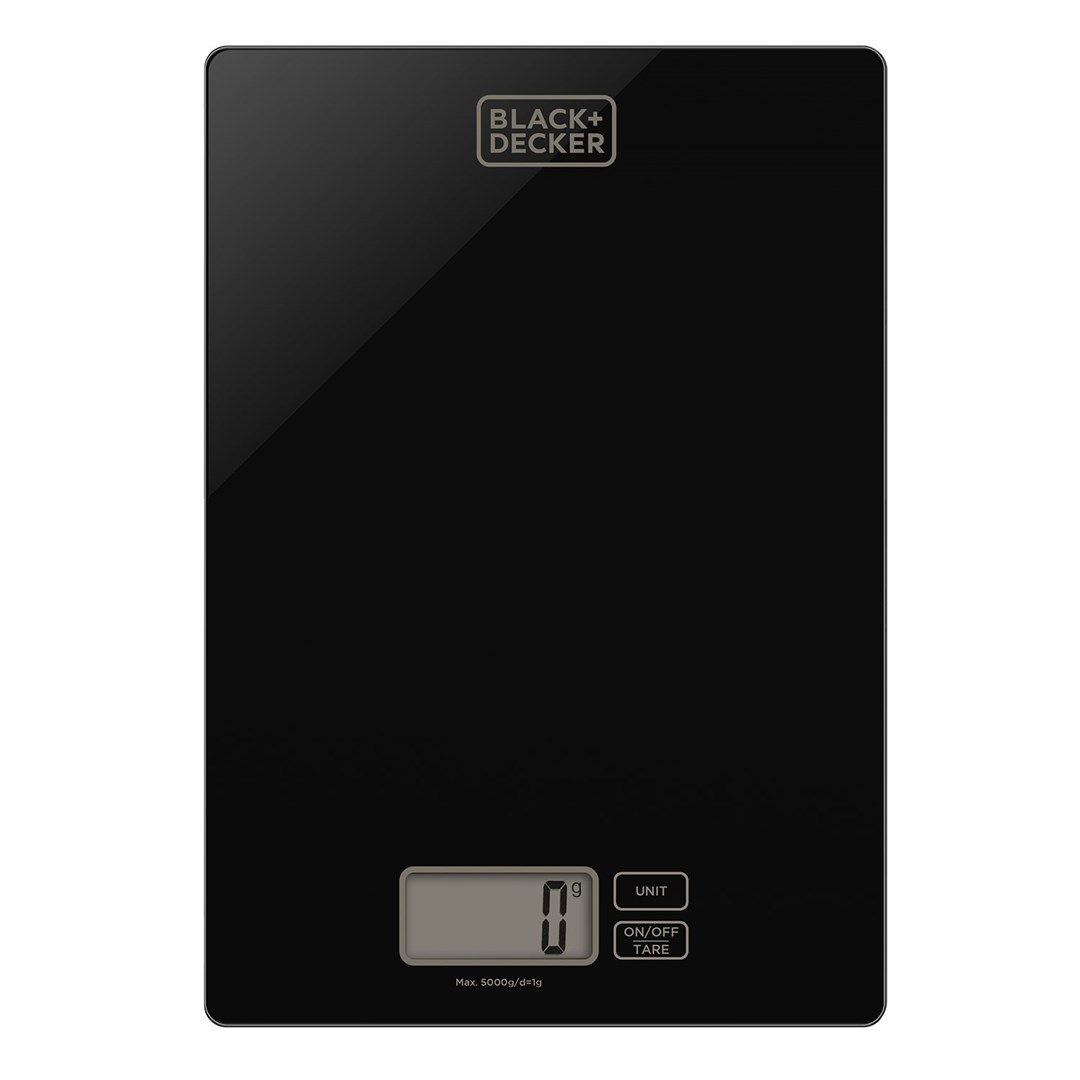 Kuhinjska vaga BLACK+DECKER ES9900040B (elektronička, 5 kg, staklena, crna)-0