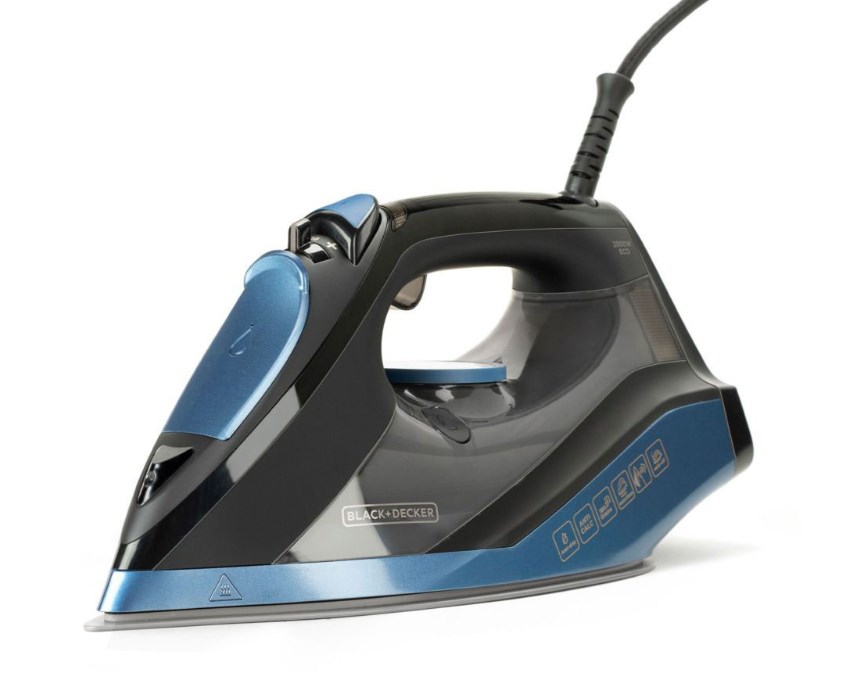 Glačalo na paru BLACK&DECKER BXIR2801E (2800 W, izlaz pare 180 g/min, kontinuirani učinak pare 45 g/min, ergonomski dizajn, automatski protiv kamenca)