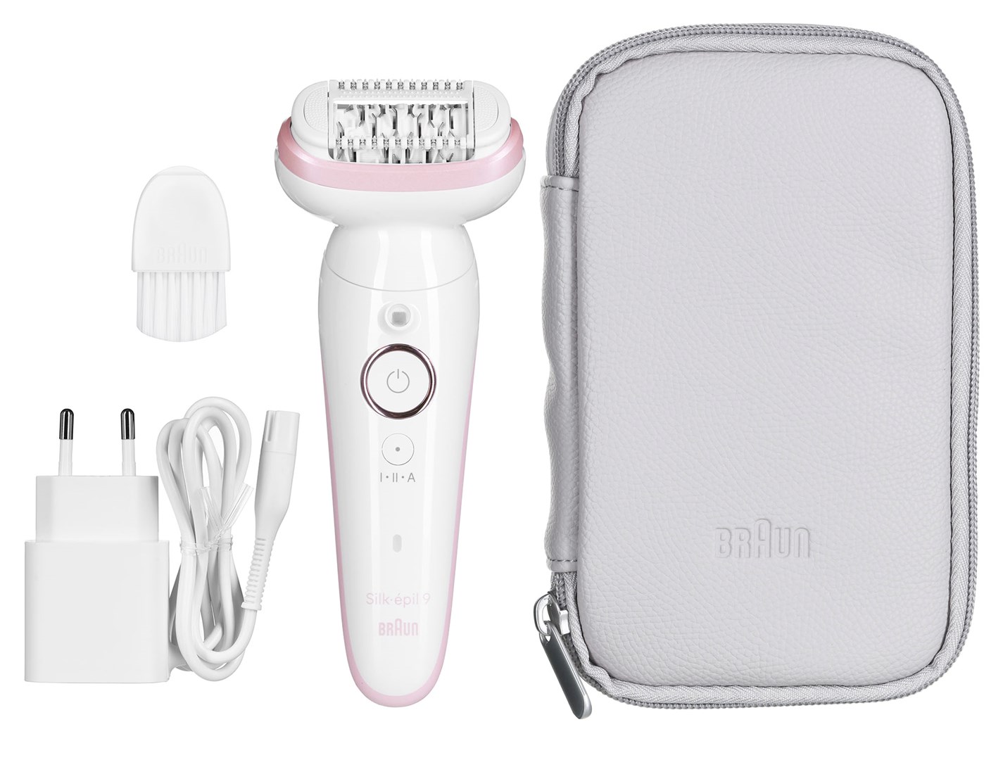 Epilator BRAUN Silk-épil 9 (bežični Wet & Dry, 40 pinceta, 2 brzine, MicroGrip tehnologija, bijelo-zlatni)-10