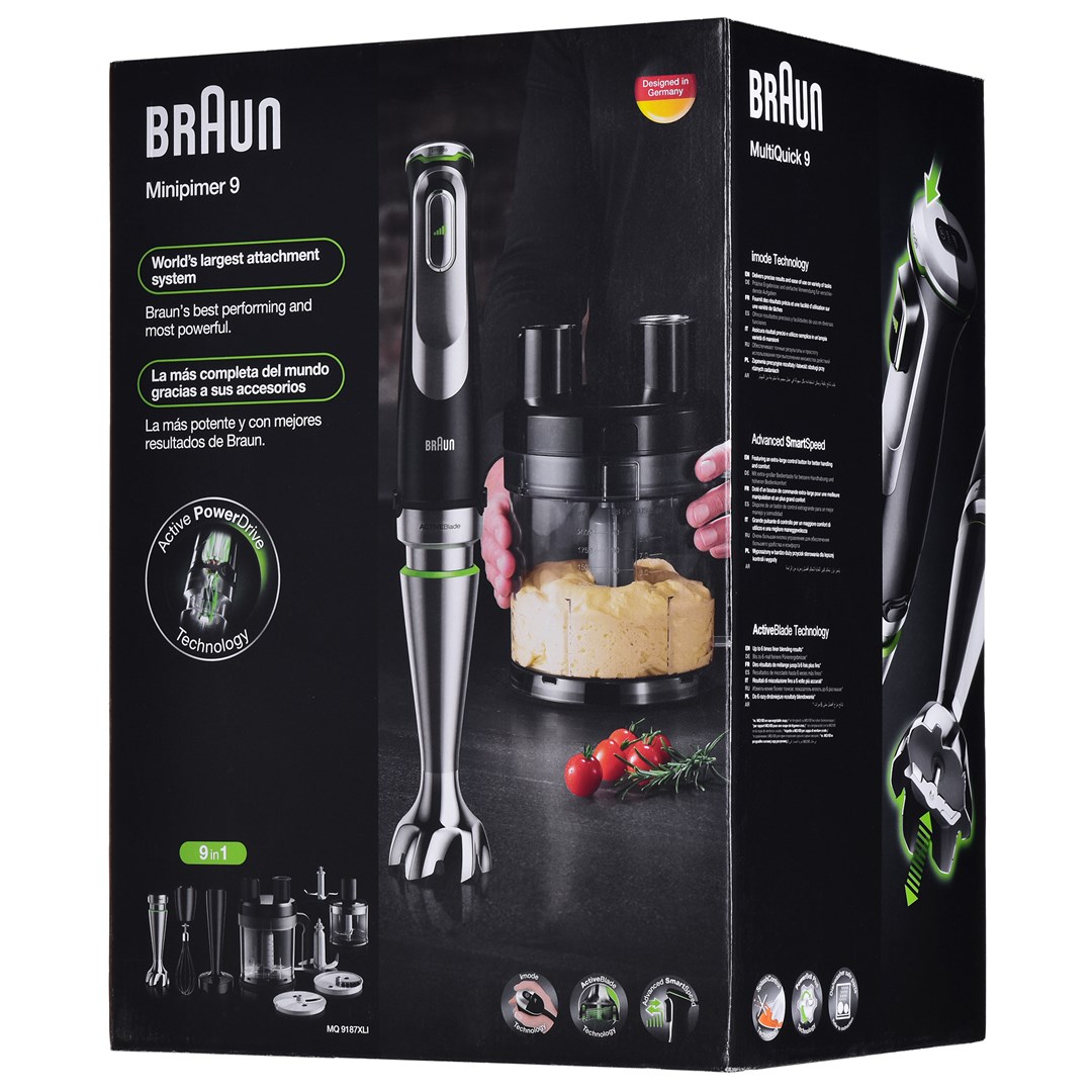 Štapni blender BRAUN MultiQuick 9 MQ 9187XLI 0,6 L, 1200 W, crni, nehrđajući čelik-15