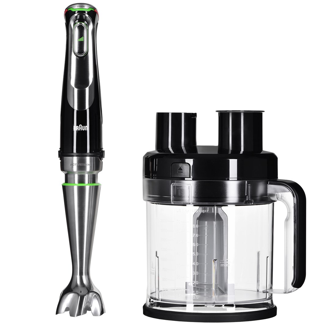 Štapni blender BRAUN MultiQuick 9 MQ 9187XLI 0,6 L, 1200 W, crni, nehrđajući čelik