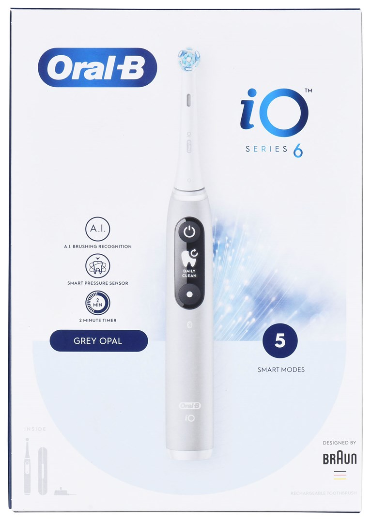 Električna četkica za zube BRAUN iO Serie 6 (siva, vibrirajuća)-6