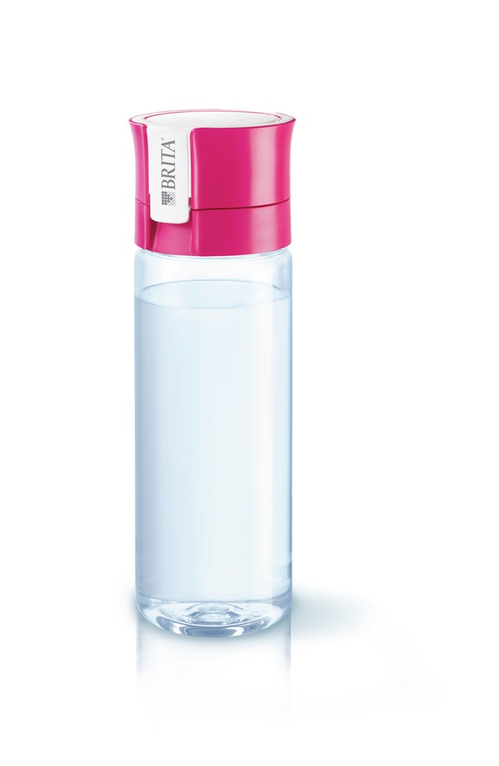 Boca za filtriranje vode Brita Fill&Go (0.6 L, roza) + 4 filtera-0
