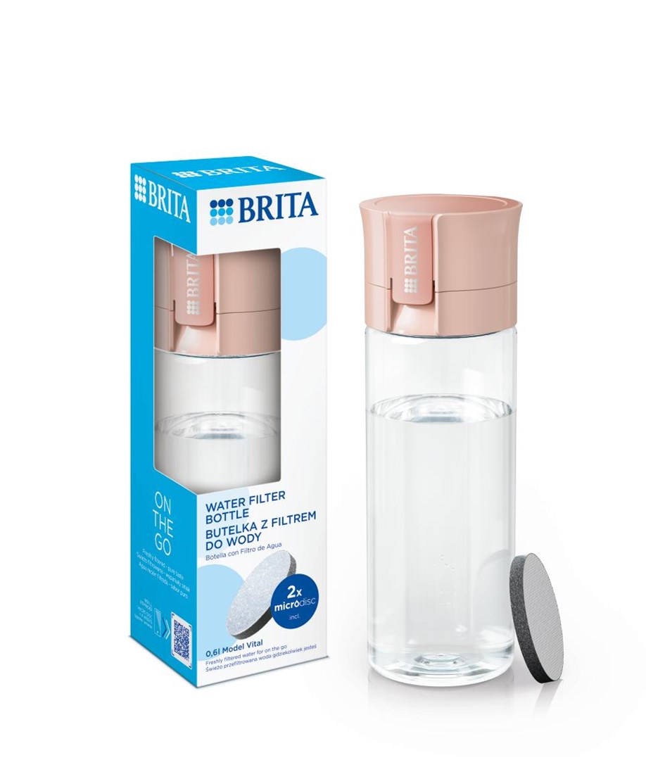 Brita Vital peach 2-disc filter bottle-10
