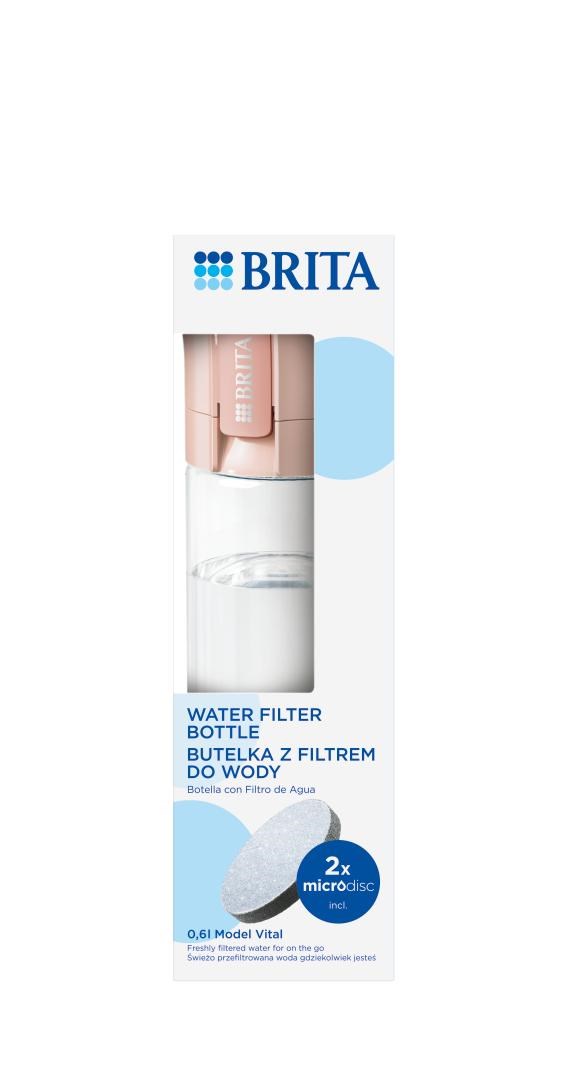 Brita Vital peach 2-disc filter bottle-0