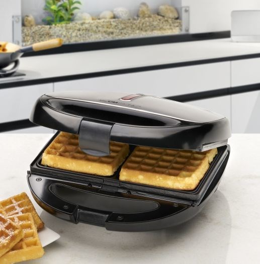 Aparat za sendviče i vafle CLATRONIC ST/WA 3670 (800 W) crni, nehrđajući čelik-1