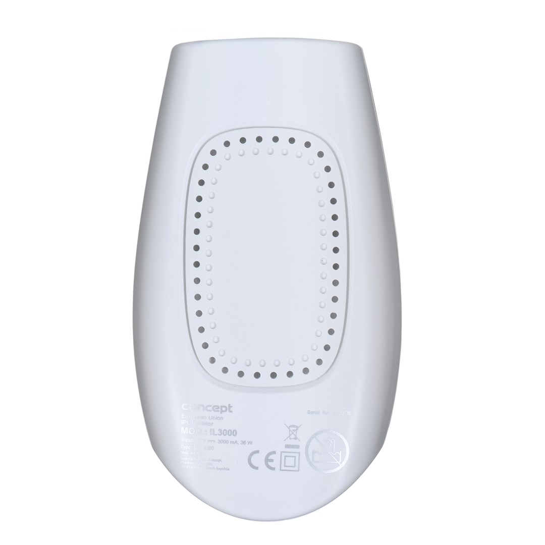 IPL uređaj CONCEPT IL3000 (Intense Pulsed Light, 300.000 bljeskova, nastavci za tijelo i lice, žičani, bijelo/rozo-zlatni)-4