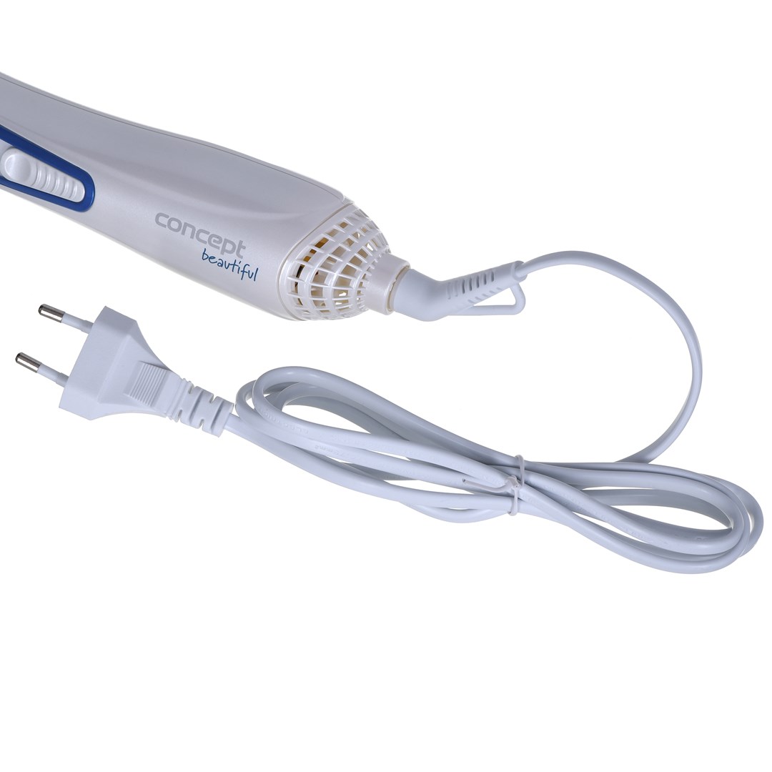 Četka za kosu na vrući zrak CONCEPT KF-1310 (plava, bijela, 400 W, duljina kabla 0.19 m)-1