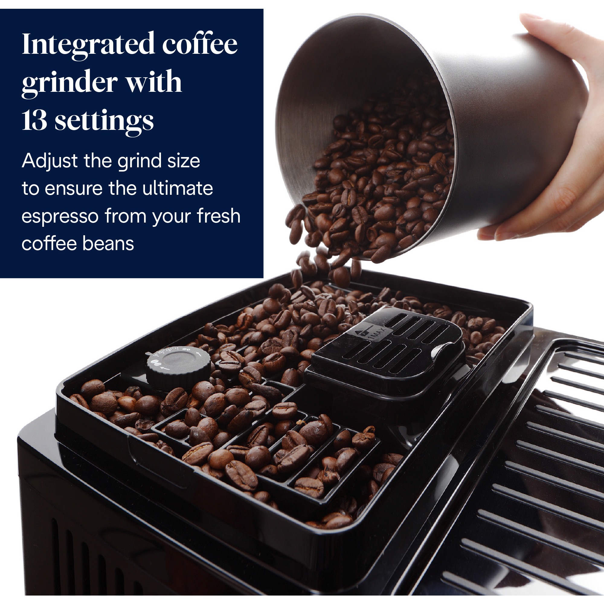 Aparat za kavu DE’LONGHI Magnifica Start ECAM 220.60.B (1,8 l, 15 bar, automatski, crni)-2