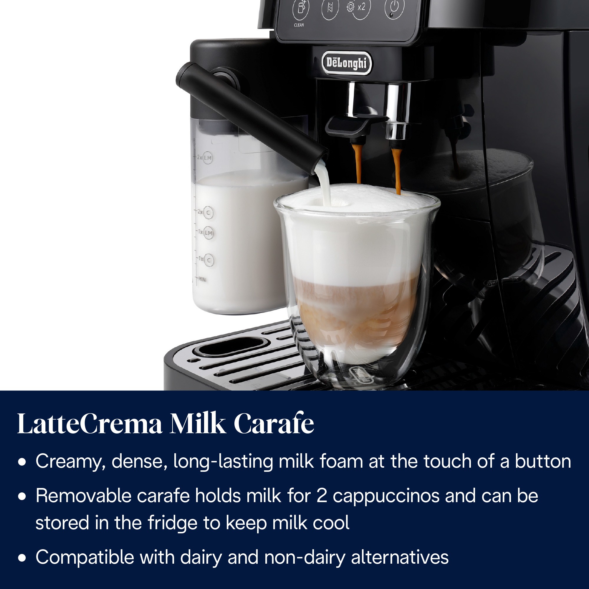 Aparat za kavu DE’LONGHI Magnifica Start ECAM 220.60.B (1,8 l, 15 bar, automatski, crni)-3