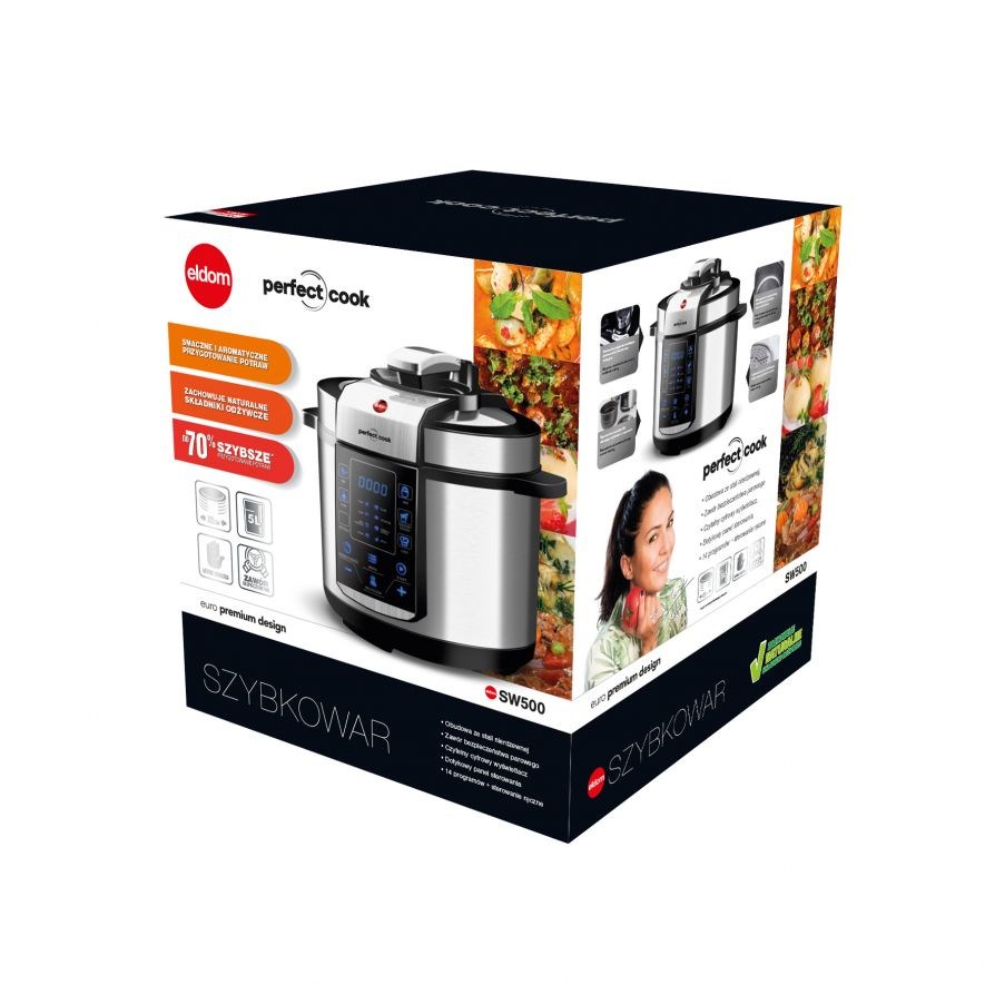 Električni lonac ELDOM SW500 PERFECT COOK (5 L, nehrđajući čelik, 900 W)-4
