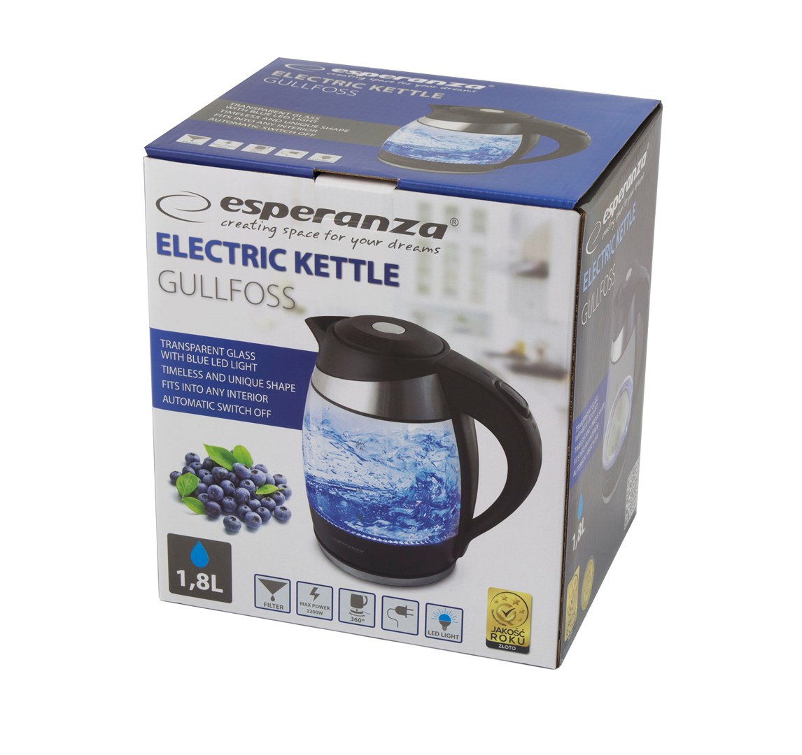 Esperanza EKK009 electric kettle 1.8 L crna, Multicolor 2200 W-2