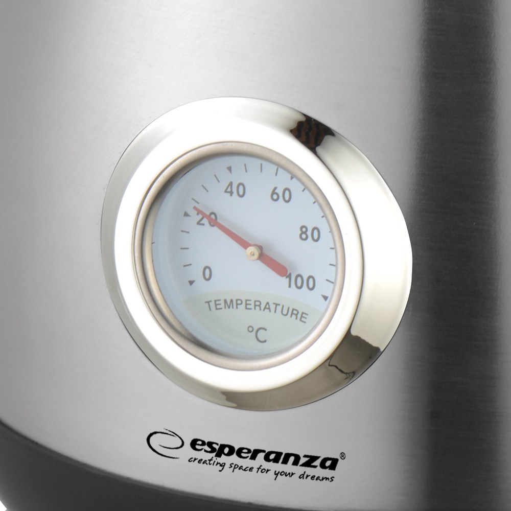 Električno kuhalo s termometrom ESPERANZA EKK029 (1.7 L, 2200 W) inox-1