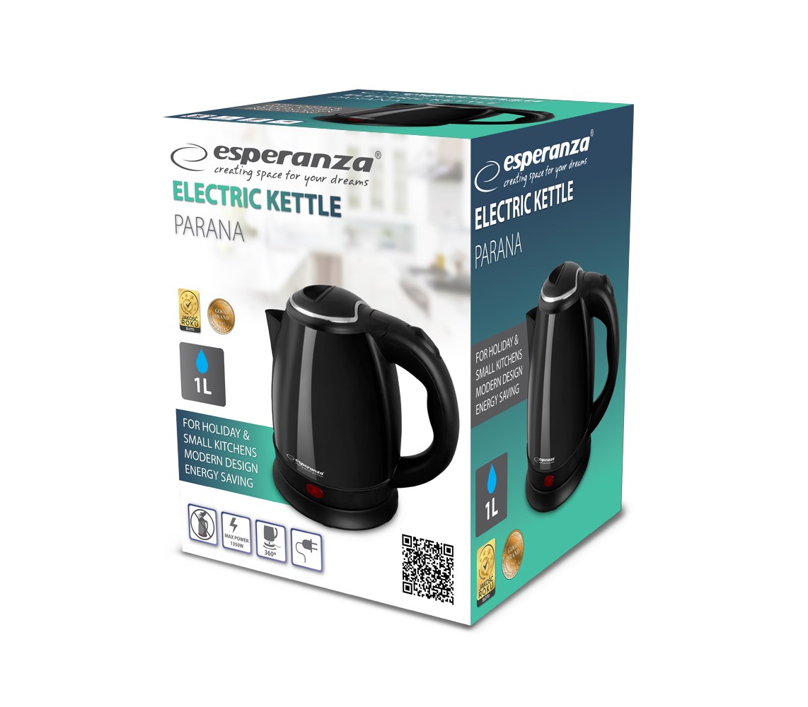 Električno kuhalo ESPERANZA EKK128K (1 L, 1350 W) crna-1