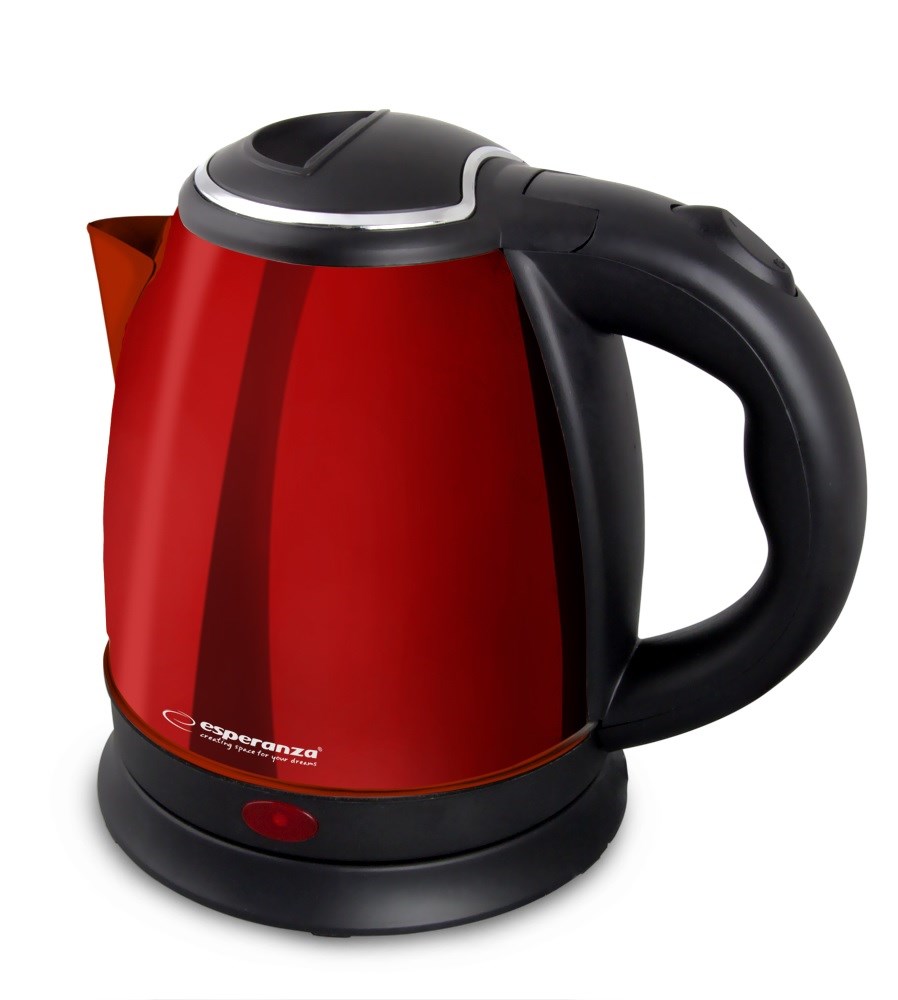 Električno kuhalo ESPERANZA EKK128R, Parana (1 L, 1350 W) crna, crvena-0